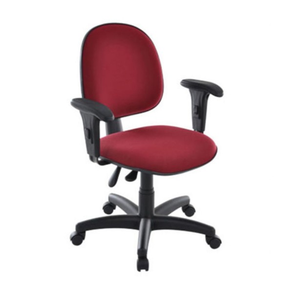 Encontraproduto.com.br - Cadeira Executiva com Braços Linha Office Vermelho