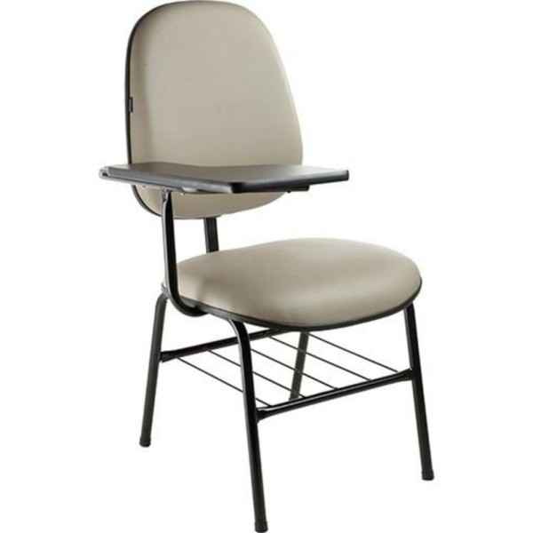 Encontraproduto.com.br - Cadeira Universitária Prancheta Fixa Linha Siena Lisa Cinza