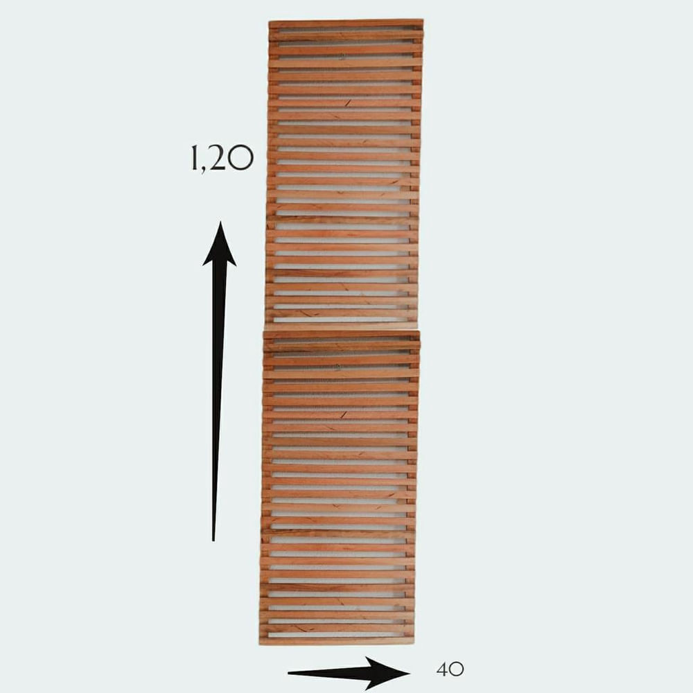 Encontraproduto.com.br - Jardim Vertical Madeira 60x40 2 Unid Horta Varanda Treliça