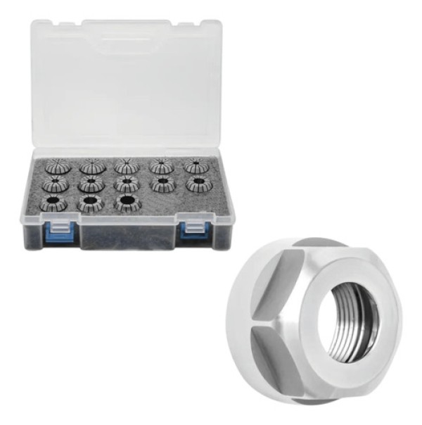 Encontraproduto.com.br - Jogo De Pinças Er Modelo Er-20 - Cap. 1,0 A 13,0mm + Porca