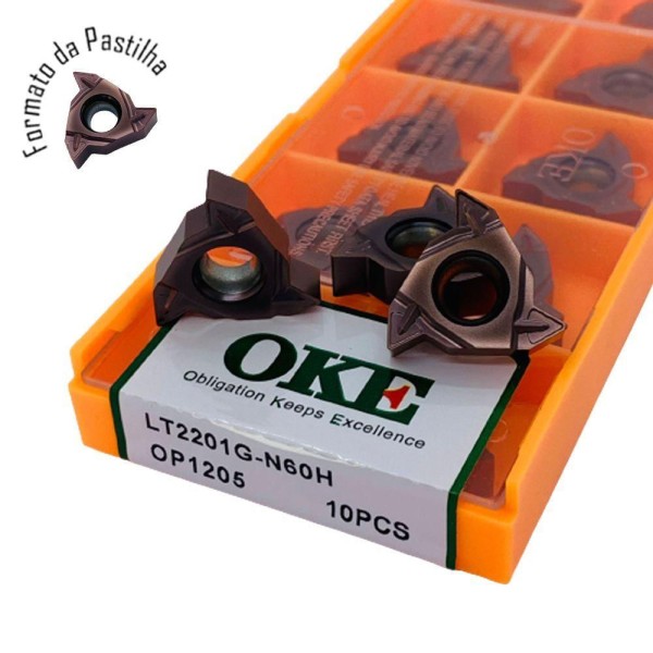 Encontraproduto.com.br - Inserto Pastilha Lt2201g-n60h Op1205 Interna - 10 Pcs - Oke
