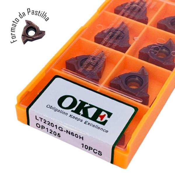 Encontraproduto.com.br - Inserto Pastilha Lt2201g-n60h Op1205 Interna - 10 Pcs - Oke