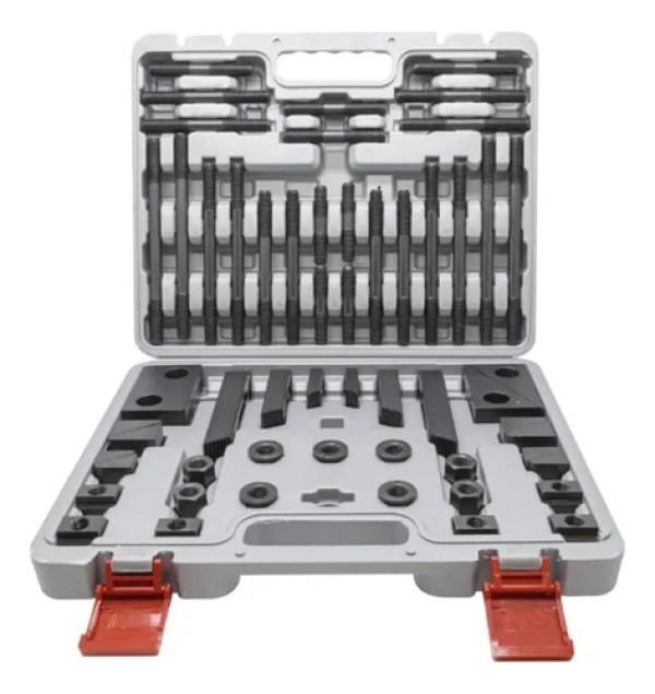 Encontraproduto.com.br - Jogo De Presilha Para Fixação Com 58 Peças M10 Canal 12mm