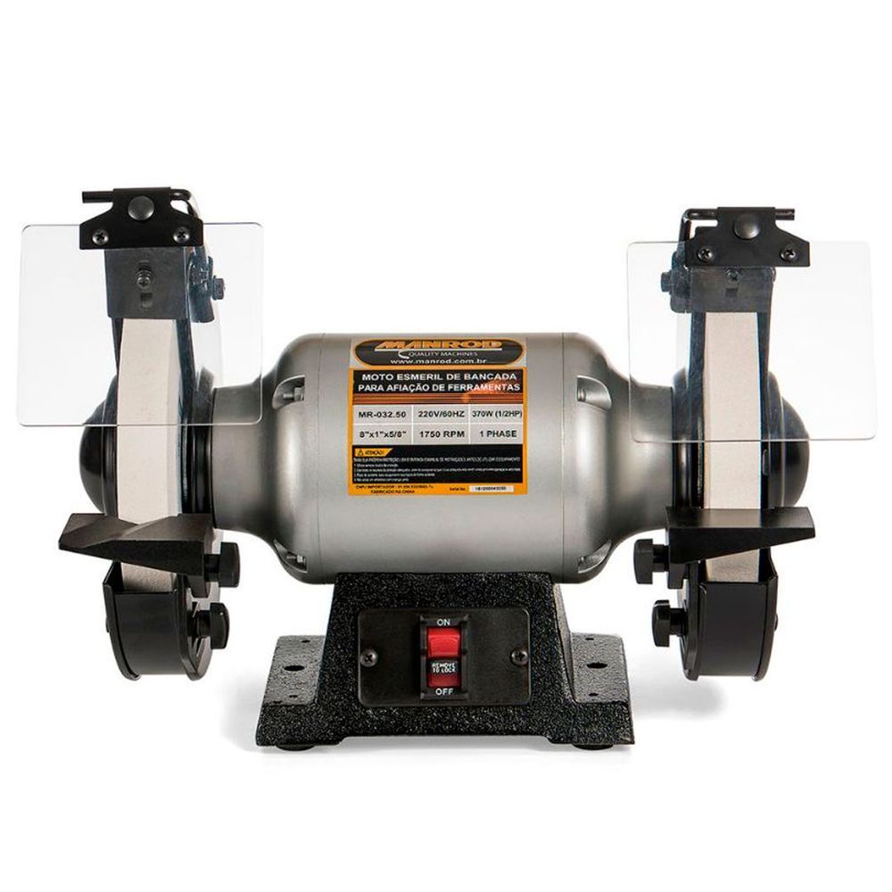 Encontraproduto.com.br - Moto Esmeril Com Baixa Rotação Para Afiação De Ferramentas, Rebolo Branco De ø 8