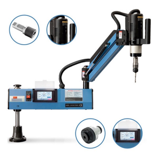 Encontraproduto.com.br - Rosqueadeira Eletrônica Com Braço Articulado Capacidade M3 A M16 - Rotação 0-312 Rpm