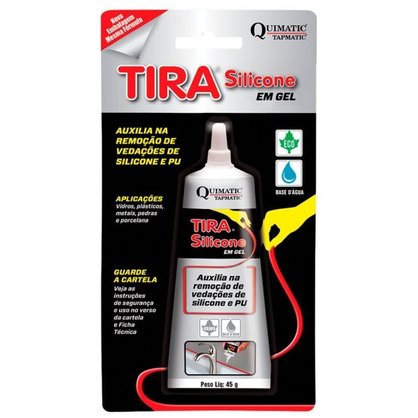 Encontraproduto.com.br - Tira Silicone à Base Dágua Bisnaga 45 G Quimatic Tapmatic