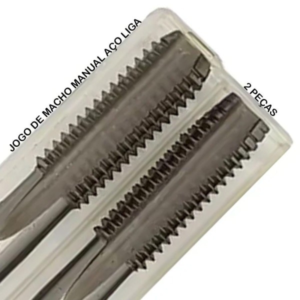 Encontraproduto.com.br - Jogo De Macho Manual Aço Liga Ws - M8 X 0,75 - Jogo 2 Peças