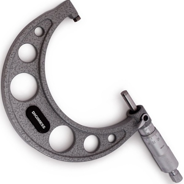 Encontraproduto.com.br - Micrômetro Ext. Com Arco Em Ferro Fundido 0-300mm - 12 Peças - Digimess