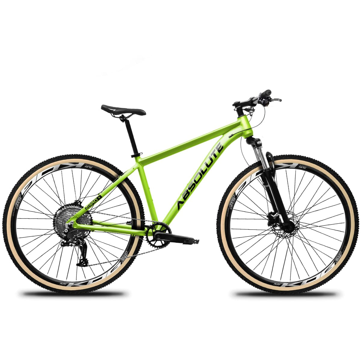 Bicicleta Absolute Nero 5 12 Velocidades Relação Shimano Deore Suspensão Trava e Freio Hidráulico