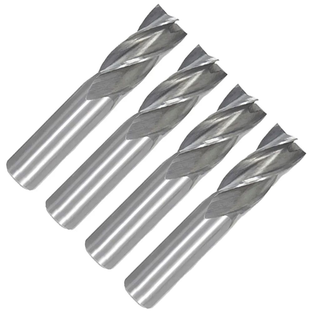 Fresa Topo Reto 4 Cortes - Hss - Med. 06/08/10/12Mm - Kit