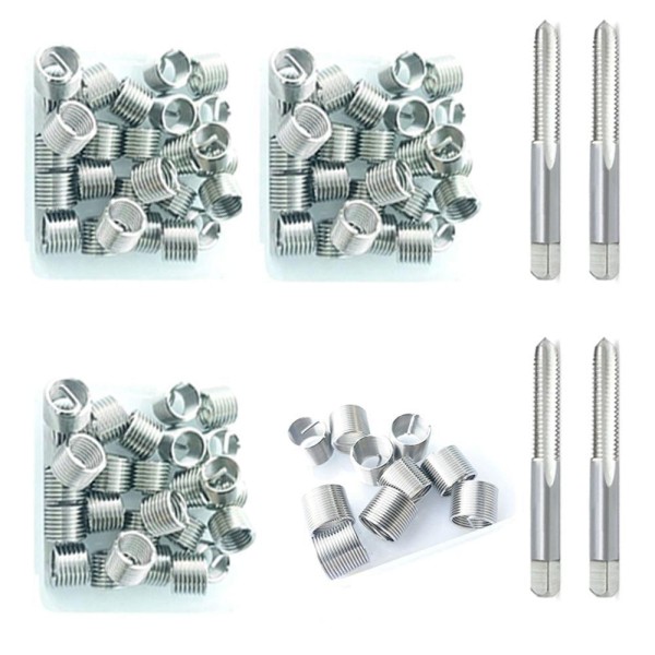 Rosca Postiça + Macho Med. M6x1 Ao M12 X 1,25 - 8 Pçs