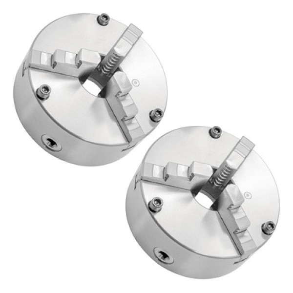 Placa P/ Torno Universal 200mm - 3 Castanhas Frontal - 2 Pçs