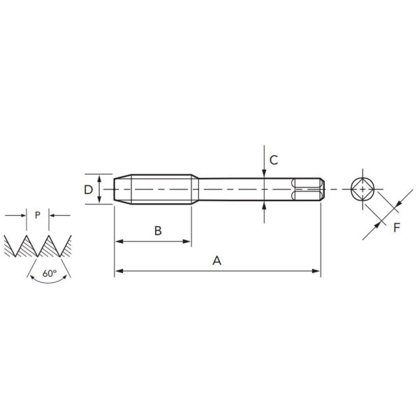 Encontraproduto.com.br - Jogo De Macho Manual Hss.co - M 10,0 X 1,50mm - 104 Ht-vx Com Guia Perfil Seriado - Osg