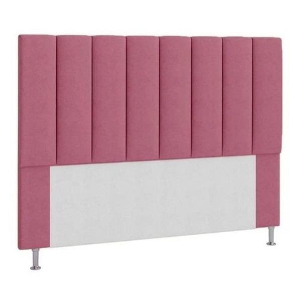 Encontraproduto.com.br - Cabeceira Estofada Cama Box Casal 140 Cm Rosa