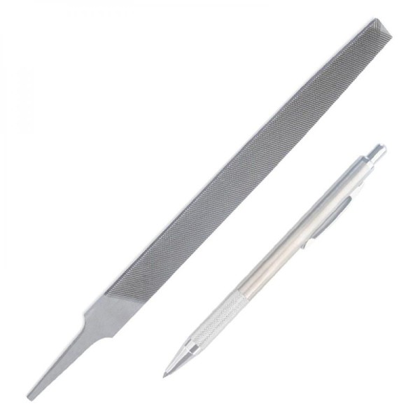Kit Riscador + Lima Chata Bastarda Med. 10 (pol)