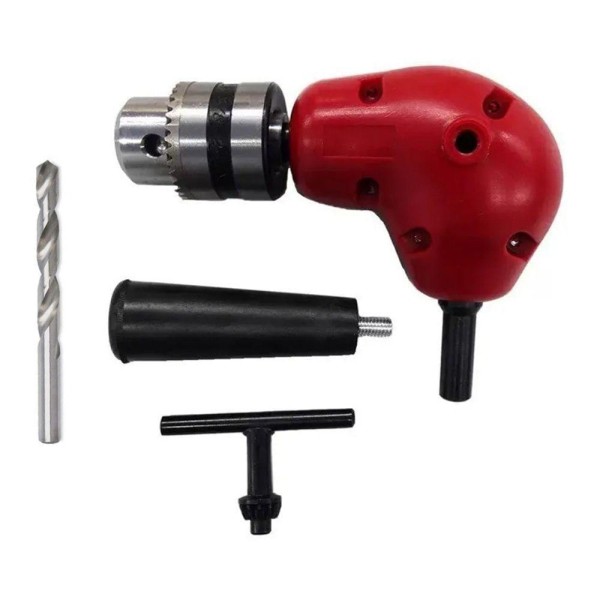 Encontraproduto.com.br - Mandril Angular 90 Graus 3/8 + Broca 7,9mm - Kit