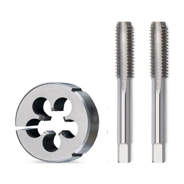 Kit Jogo Macho Manual Aço Liga Mf12 X 1,5 + Cossinete