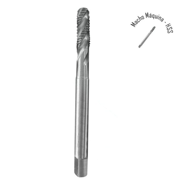 Encontraproduto.com.br - Macho Para Máquina Din 371 - Kit 1/4 - 5/16 - 3/8 Unc - Sft