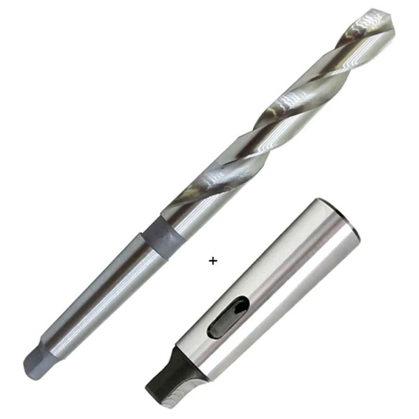 Encontraproduto.com.br - Broca Haste Cônica Hss - Med. 1.1/8 + Bucha Redução 4 X 3