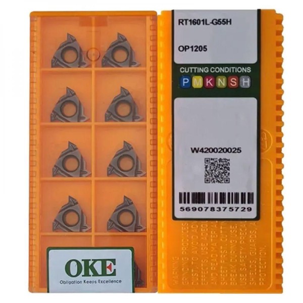 Encontraproduto.com.br - Inserto Pastilha Rt16.01l - G55h Op1205 Rosca Interno - Oke
