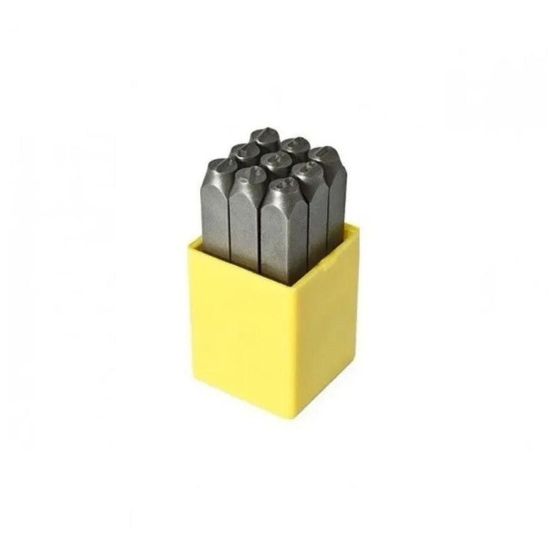 Encontraproduto.com.br - Kit Marcação - 2 Riscadores 150mm + Punção Numérico 10,0 Mm