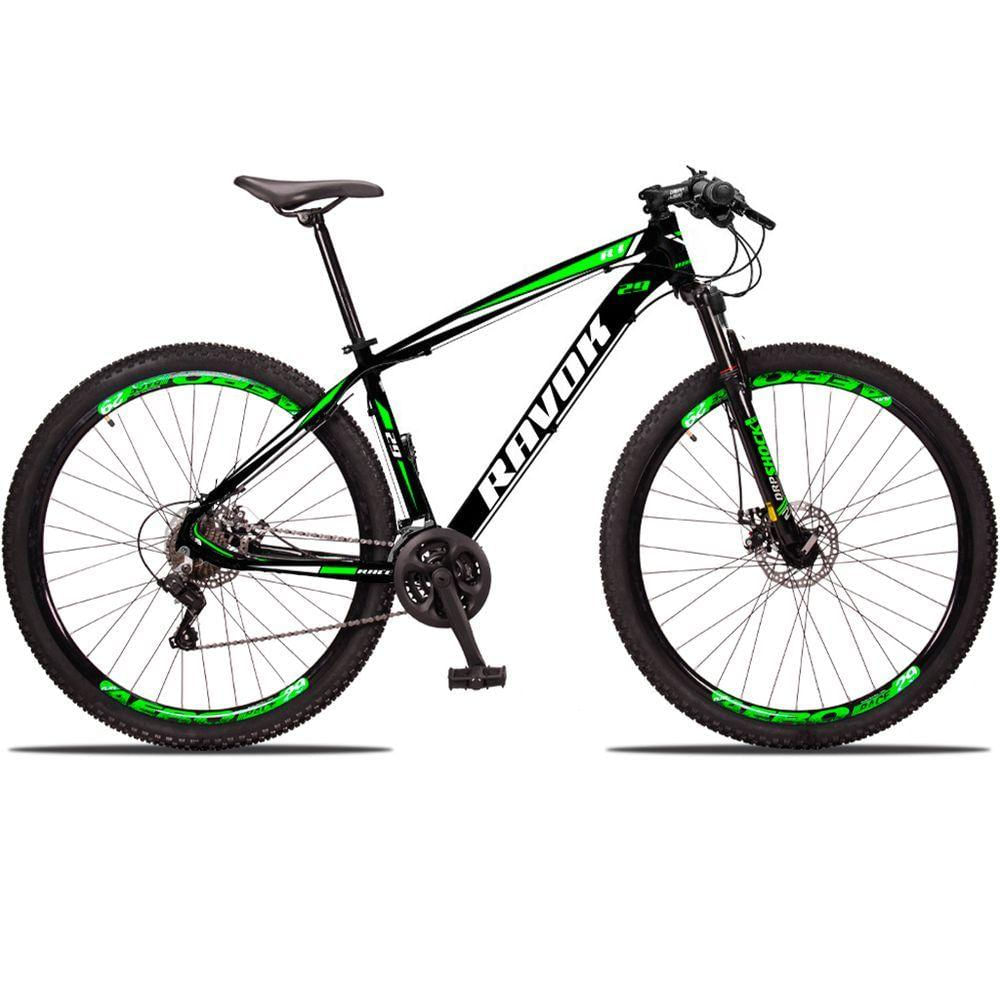 Bicicleta Bike 21 Velocidades Traseiro Shimano Freio A Disco Cor: Verde Tam: 15