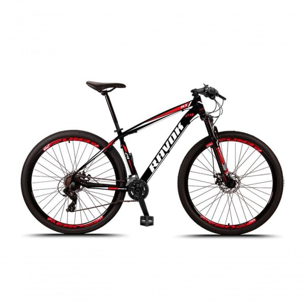 Bicicleta 24 Velocidades Aro 29 Alumínio Freio A Disco Cor:vermelho;tamanho:17