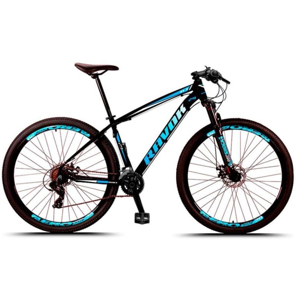 Bicicleta Aro 29 Freio A Disco 27 Velocidades Cubo Alúminio K7 Cor:azul;tamanho:15