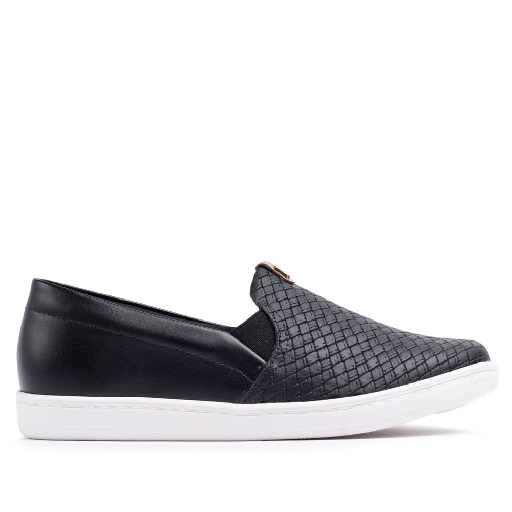 Tênis Feminino Modare Slip On Tressê Preto