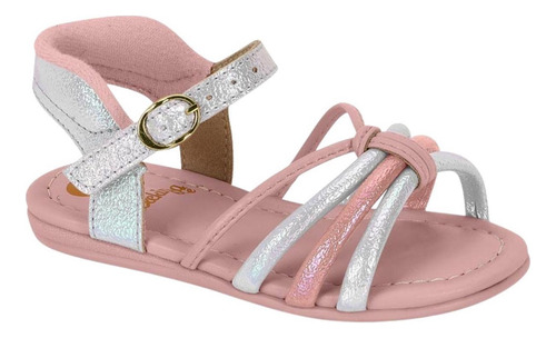 Sandália Infantil Molekinha Tiras Branco