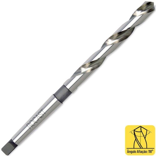 Encontraproduto.com.br - Broca Haste Cônica - Med. 48,50mm - Din 345 - Ref. 07,0202 - Rocast