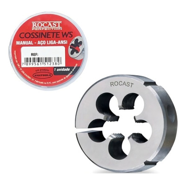 Encontraproduto.com.br - Cossinete Manual Em Aço Liga Ws - Med. M 24 X 3,0 - Norma Ansi - Ref. 337,0034 - Rocast
