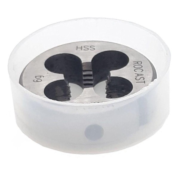 Encontraproduto.com.br - Cossinete Manual Em Aço Rápido (hss) - Med. 7/8 X 14 - (unf) - Din 223 B - Ref. 13,0061 - Rocast