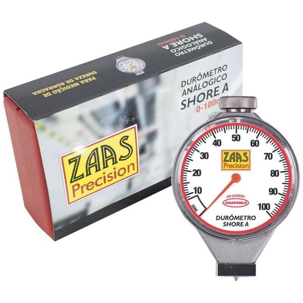 Encontraproduto.com.br - Durômetro Analógico - Cap. 0-100 - Shore A - 66,0001 - Zaas