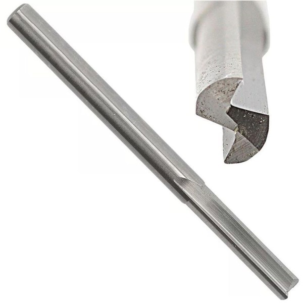 Encontraproduto.com.br - Fresa Metal Duro Para Router Cnc - Med. 3,17 X 22mm - Mdf, Acm - Corte Reto, 2 Cortes - Jg Tools