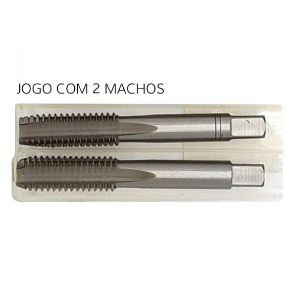 Encontraproduto.com.br - Jogo De Macho Manual Aço Liga - 1/4 X 28 Unf - Jogo 2 Peças