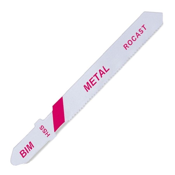 Encontraproduto.com.br - Lâmina De Serra Tico-tico Para Metal - Bim 2 - 75x8mm - 5 Unidades - Ref. 83,0005 - Rocast