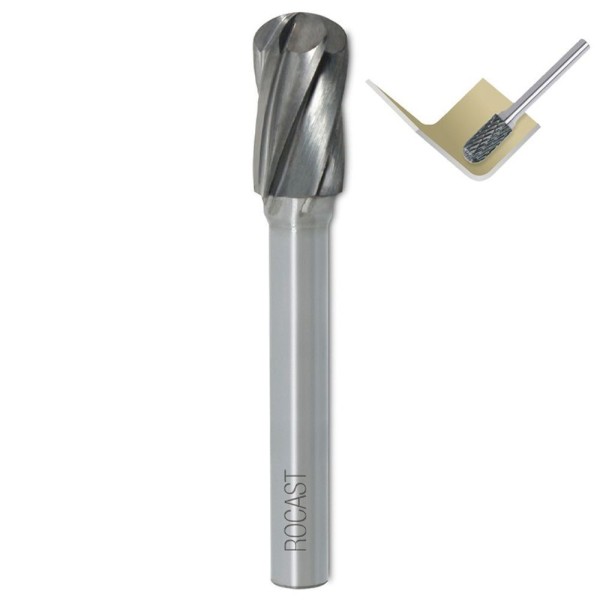 Encontraproduto.com.br - Lima Rotativa Para Alumínio Com Raio - Med. 6mm - Md
