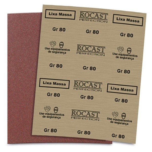 Encontraproduto.com.br - Lixa Para Massa - Med. 230 X 280mm - Gr120 - 25 Peças