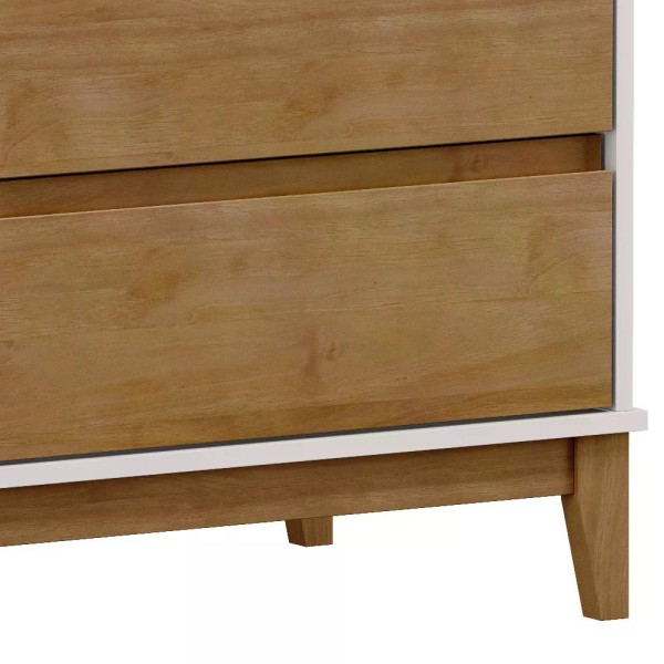 Encontraproduto.com.br - Guarda Roupa 4 Portas Com Espelho E Comoda MDF/Madeira Maciça Prata FNT