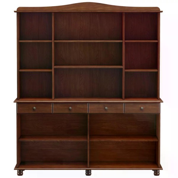 Encontraproduto.com.br - Cristaleira 8 Portas 8963 E Balcao 4 Portas 8929 Rubi FNT