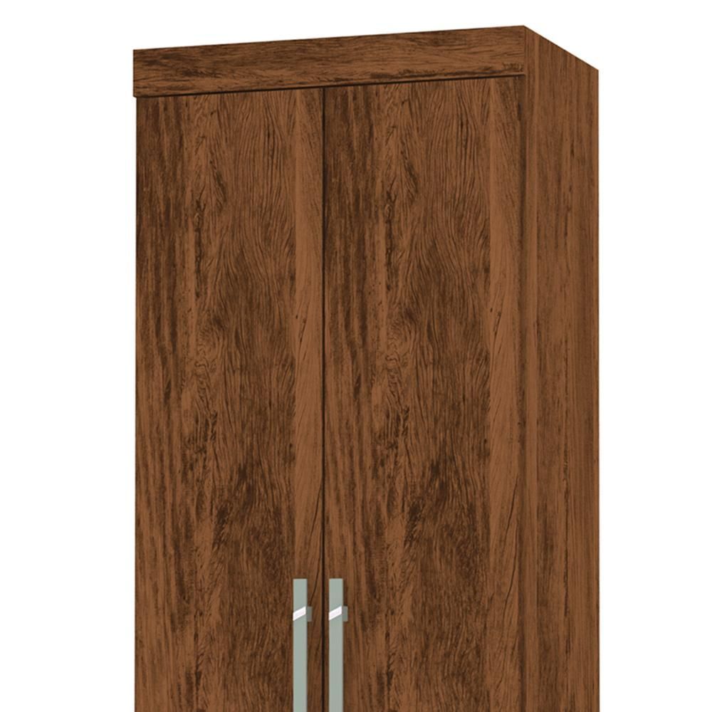 Encontraproduto.com.br - Armario Multiuso 02 Portas 10045 Imbuia Rustico Vlr Imbuia Rustico