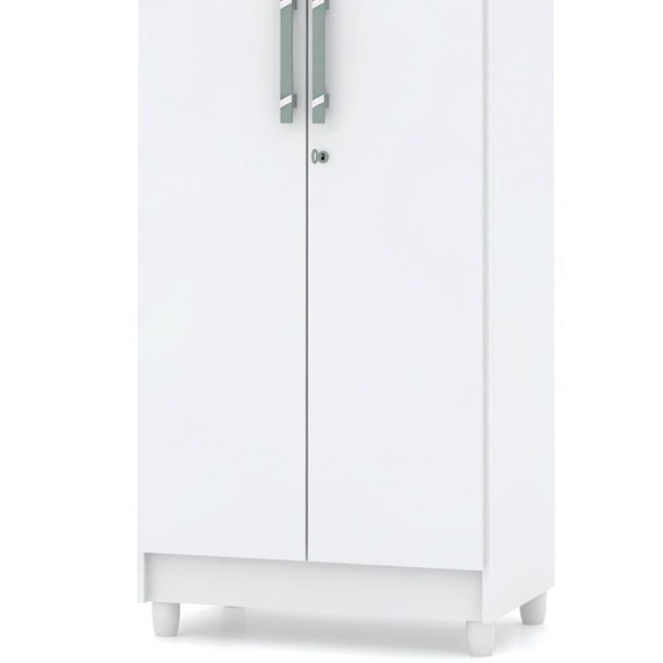 Encontraproduto.com.br - Armario Multiuso 02 Portas 10045 Branco Vlr Branco