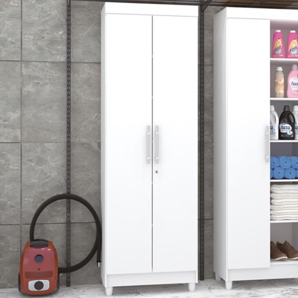 Encontraproduto.com.br - Armario Multiuso 02 Portas 10045 Branco Vlr Branco
