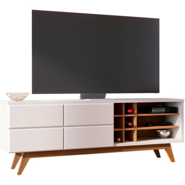 Encontraproduto.com.br - Bancada Rack Para TV 70 Polegadas Com Adega Noronha CLB