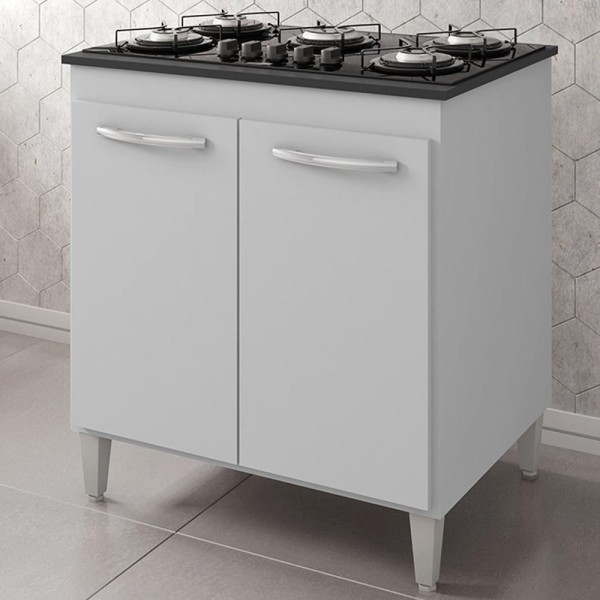 Encontraproduto.com.br - Balcao Com Tampo 70cm Para Cooktop 5 Bocas 9255 Mobbs