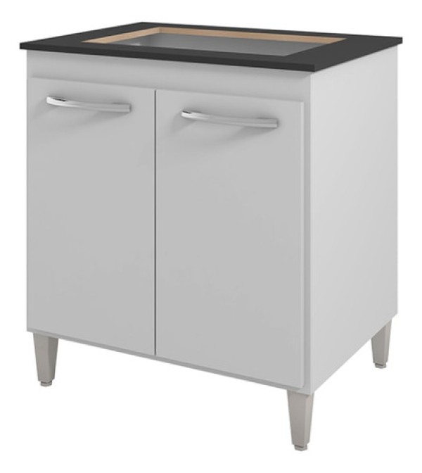 Encontraproduto.com.br - Balcao Com Tampo 70cm Para Cooktop 5 Bocas 9255 Mobbs