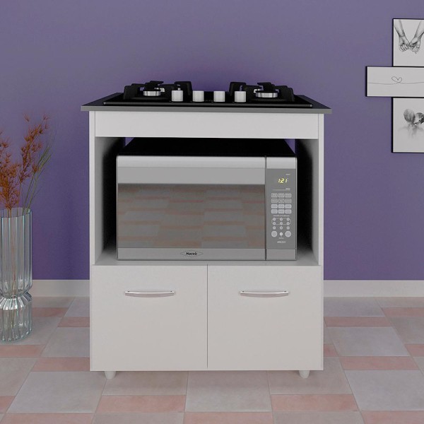 Encontraproduto.com.br - Balcao Com Tampo Cooktop 4 Bocas 75cm 9440 Mobbs