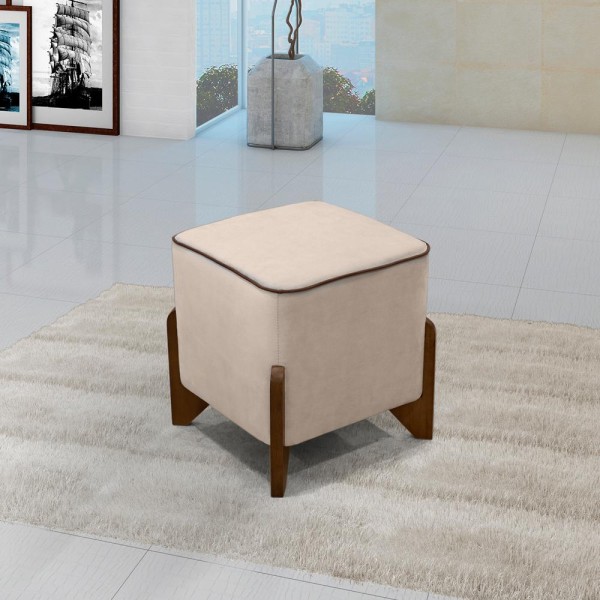 Encontraproduto.com.br - Puff Puf Para Sala Chui Veludo Sanch
