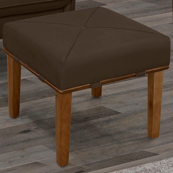 Encontraproduto.com.br - Puff Puf Para Sala Vinni Veludo Vermelho Sanch